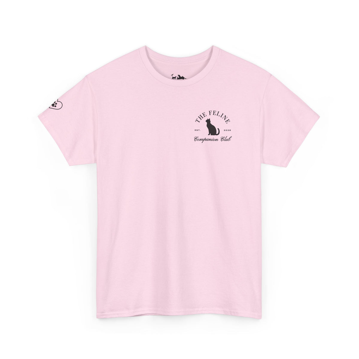 The Feline (Cat) Companion Club Printed T-Shirt