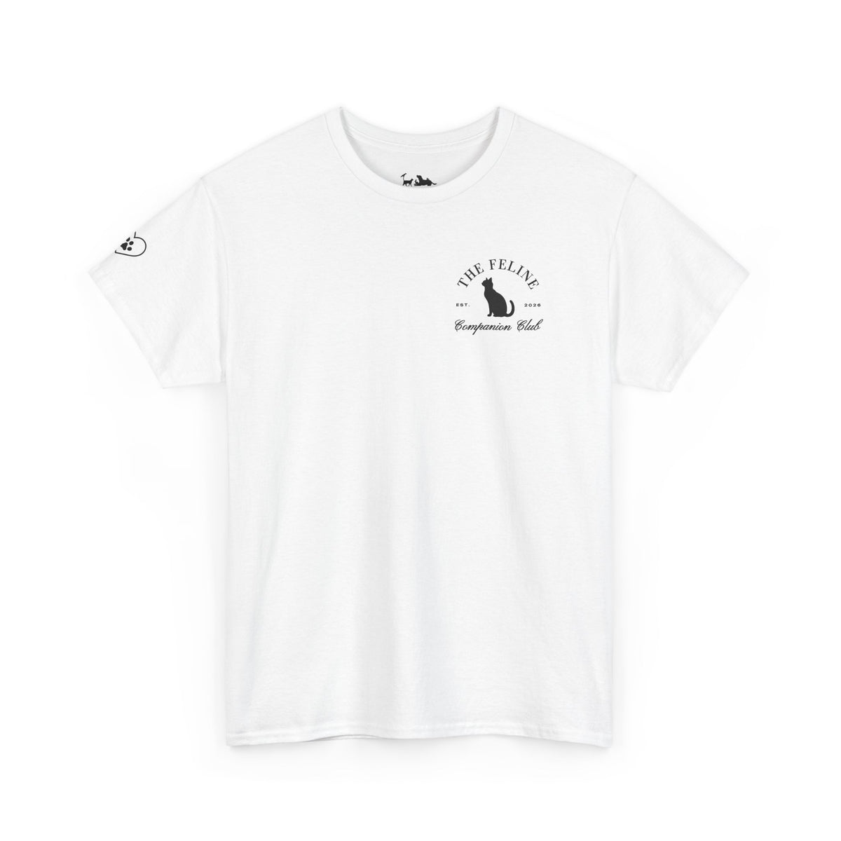 The Feline (Cat) Companion Club Printed T-Shirt
