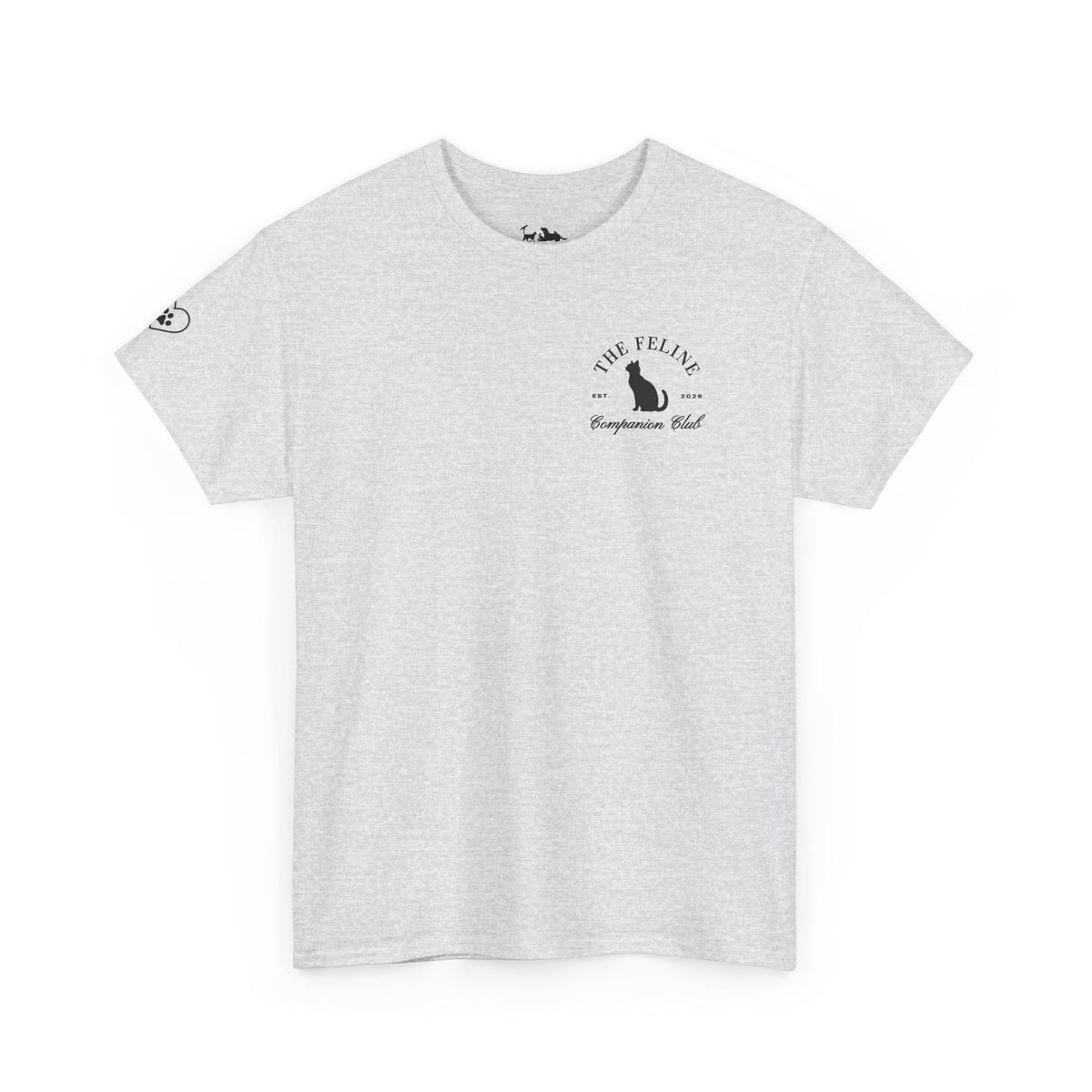 The Feline (Cat) Companion Club Printed T-Shirt