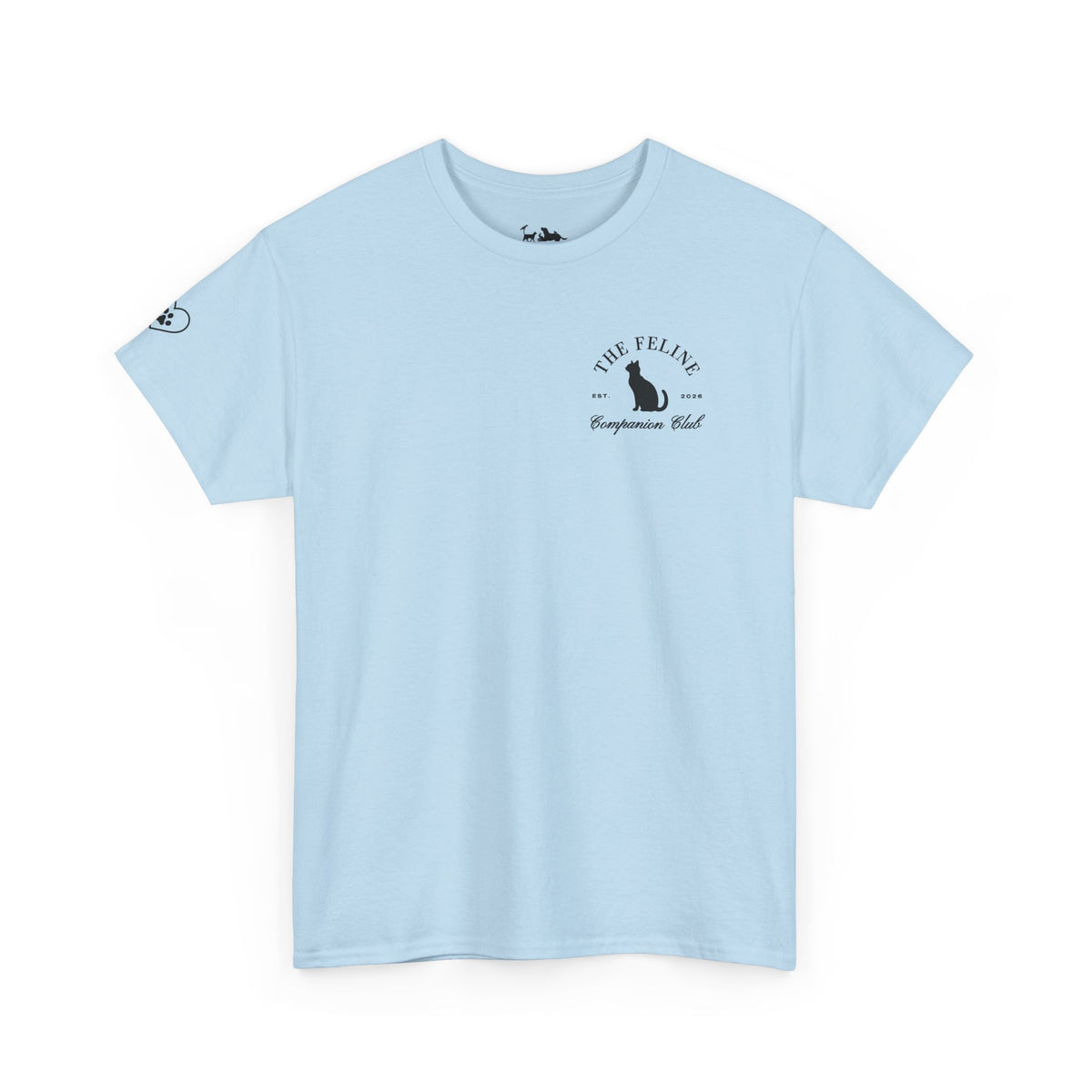 The Feline (Cat) Companion Club Printed T-Shirt